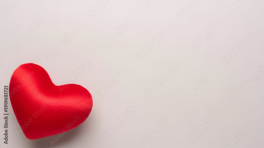 Obraz premium Valentine's day red heart image for lovers and friends