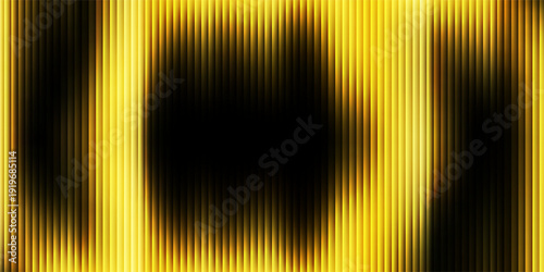 Luxury Gold Vertical Lines Background with Glowing Light and Dark Vignette. vector illustration