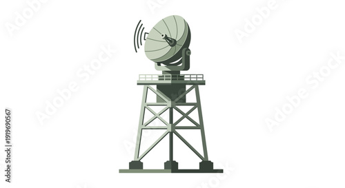 Satellite Dish Tower Structure.