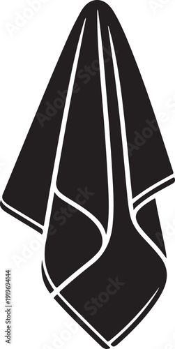Hanging towel cloth silhouette icon