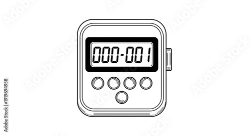 Digital Tally Counter Device with LCD Screen and Buttons, Count Up Tracker