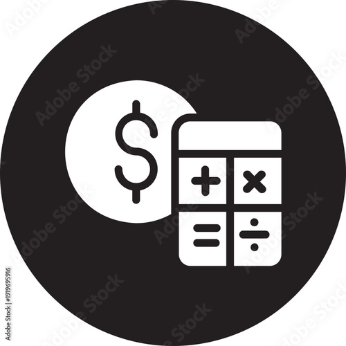 budget glyph icon