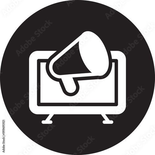 content creator glyph icon