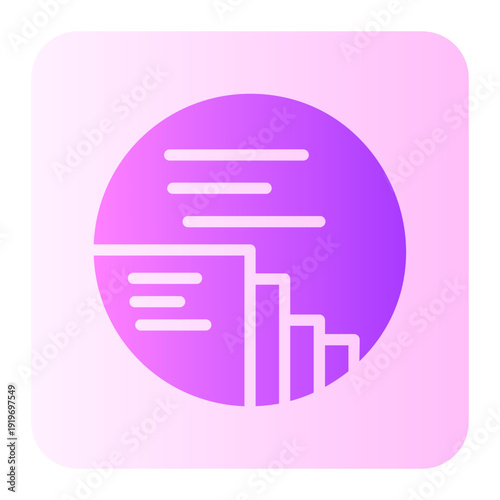 pie chart gradient icon