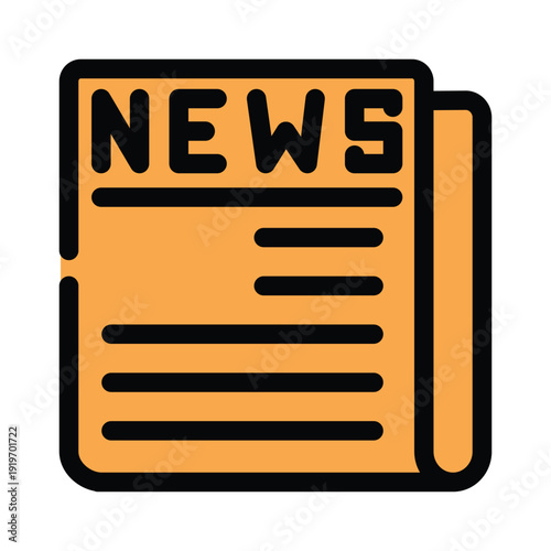 Newspaper icon design template