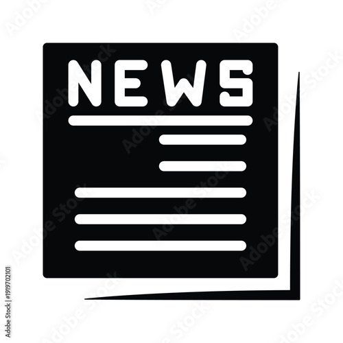 Newspaper icon design template