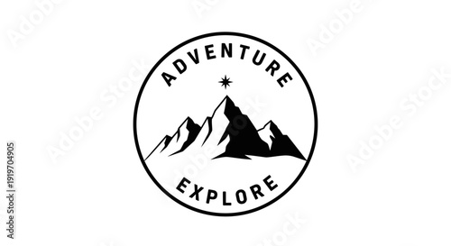 Adventure Explore Mountain Logo Design.