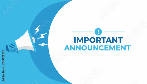 Megaphone announcement notification alert message icon.