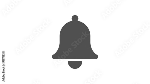 Notification bell icon on a white background, signifying alerts and reminders