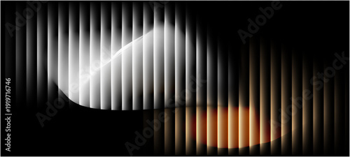 The composition features a smooth, shiny surface with a sense of motion and depth. barcode color vector