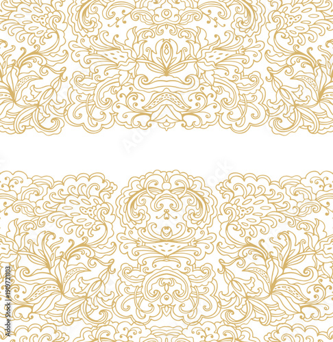 Set of decorative elements, floral border ornaments, rosettes, textures	
