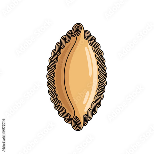Hand-drawn Pastel Pastel de Choclo Corn Pie Illustration