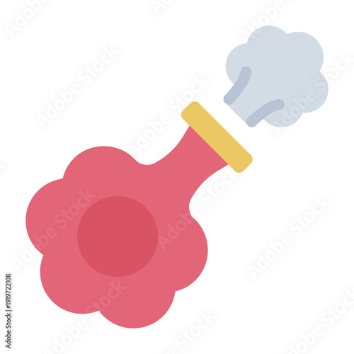 whoopee cushion flat icon. prank noise toy. comic gag. playful joke