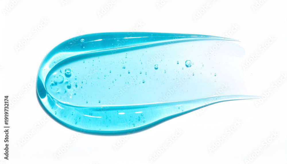 Obraz premium 水色の透明なジェル素材画像