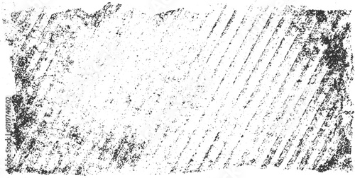 Black and white distressed grunge texture with diagonal lines and speckles