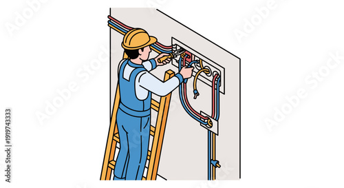 Plumber Working on Pipe Installation.