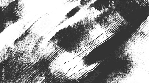 Abstract textured background with diagonal dark gray brush strokes and speckled patterns on white grunge