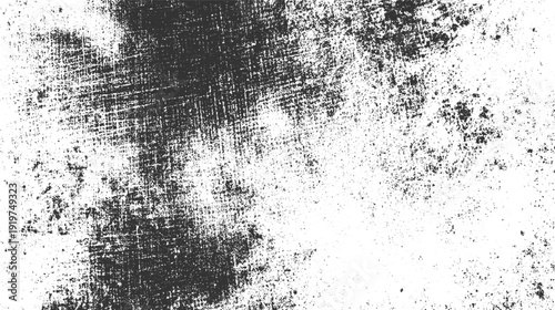 Black and white textured grunge background with distressed overlay and scattered speckles