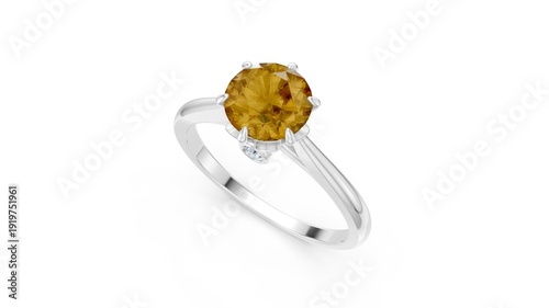 Принти на полотні Sophisticated solitaire ring for meaningful events.