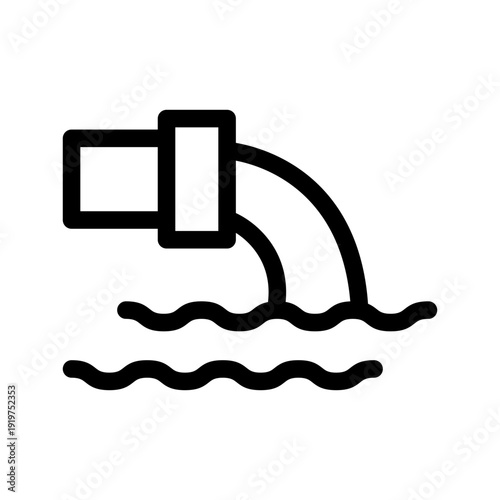 Wastewater Icon Vector Symbol Design Illustration