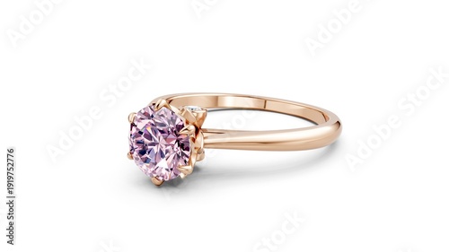 Foto Classic solitaire ring perfect for romantic celebrations.