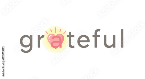 A vibrant representation of profound appreciation and heartfelt thankfulness, symbolizing a joyful attitude toward life and positive emotional