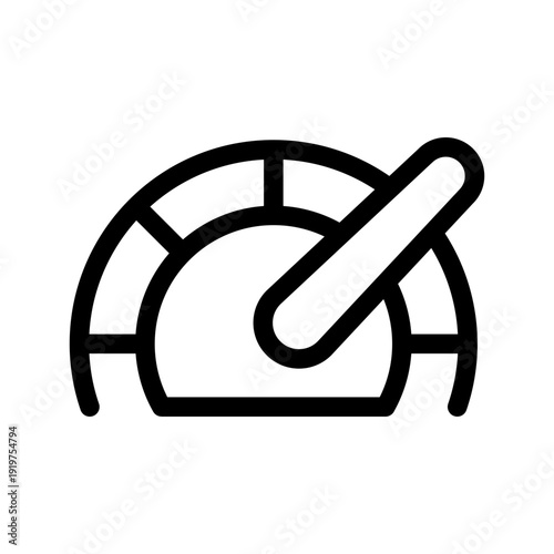 Speedometer Icon Vector Symbol Design Illustration