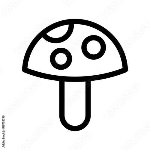 Mushroom Icon Vector Symbol Design Illustration