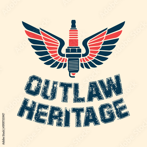 Outlaw Heritage Spark Plug Wings