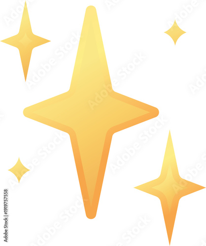 premium glitter star shine icon