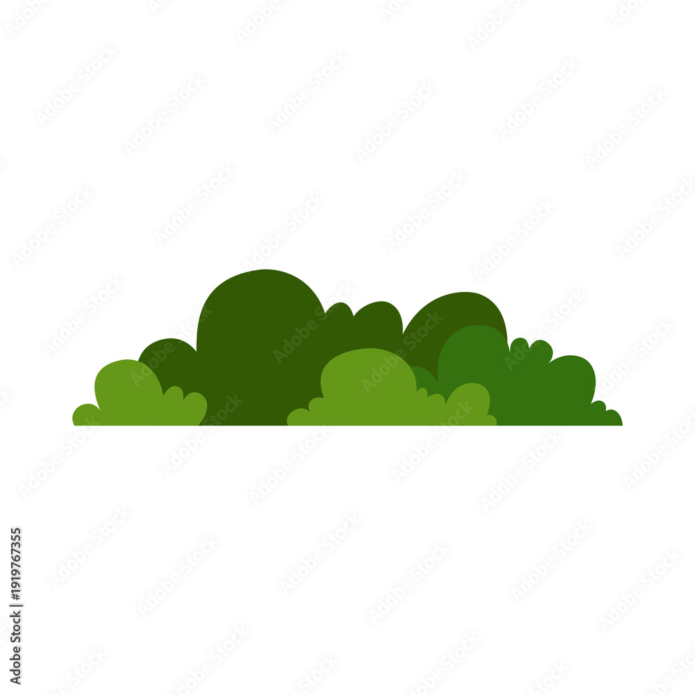 Fototapeta premium green grass bushes sticker