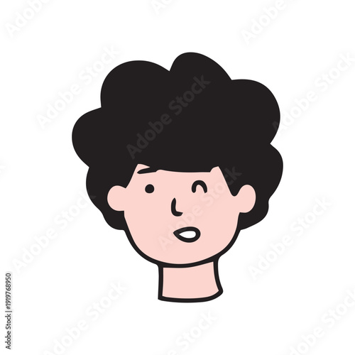 Handrawn variant expression different for driver online man