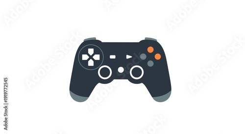 Illustration of a modern game controller with various buttons and joysticks for gaming purposes