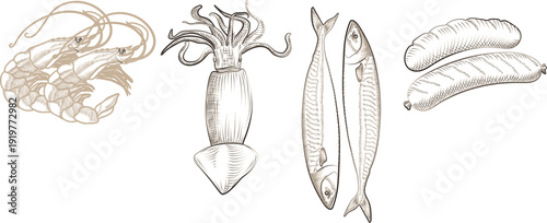 191 food ingredients icons black white.eps