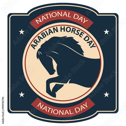 Tableau sur toile National Arabian Horse Day