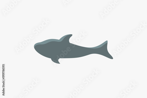 whale or dolphin silhouette logo