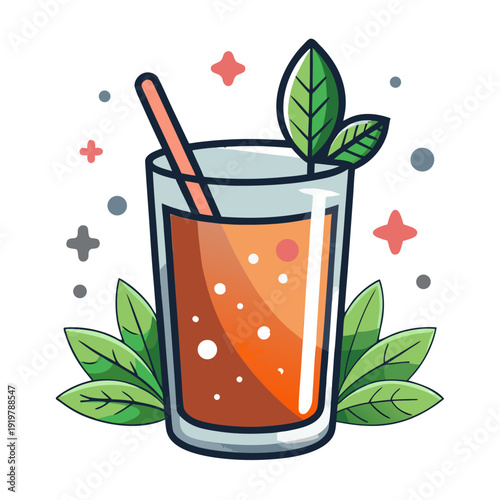 glass of herbal juice