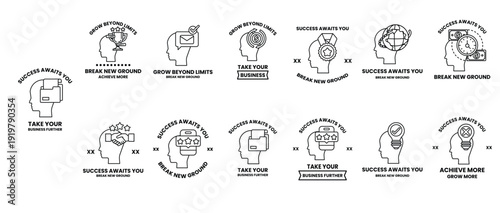 The image is a series of head icons with the words "Take your destiny into your