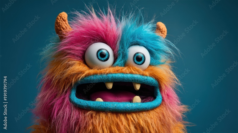 Fototapeta premium Colorful monster character