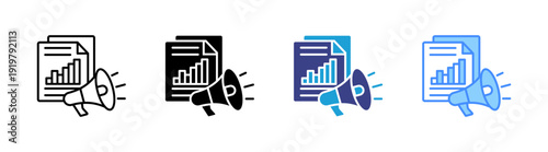 Disseminate icon set multiple style collection