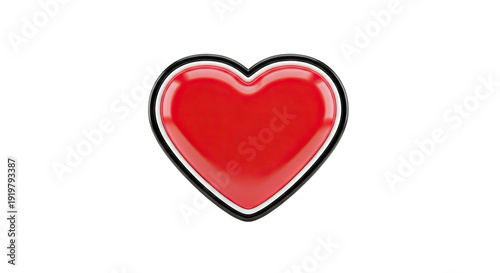 Glossy Red Heart Icon