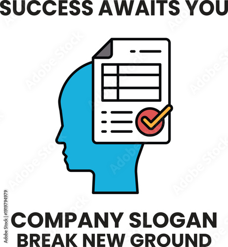 A man's head with a piece of paper on his forehead