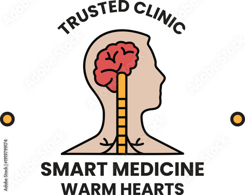 A logo for a smart medicine company that specializes in warm hearts