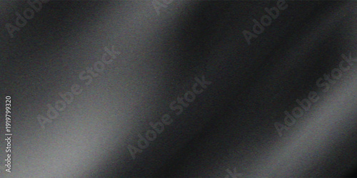 Black grainy gradient background, dark white gray monochrome abstract noise texture banner header backdrop design
