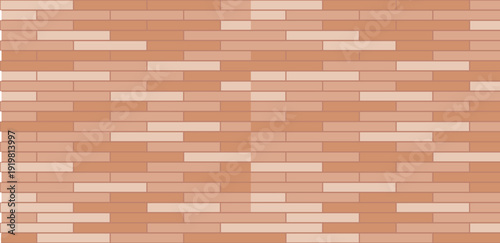 Brick Wall Flooring Background Wooden Floor Texture Tile Seamless Pattern Vector