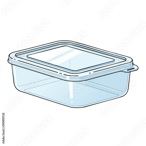 Clear Food Storage Container with Lid for Freshness and Organization