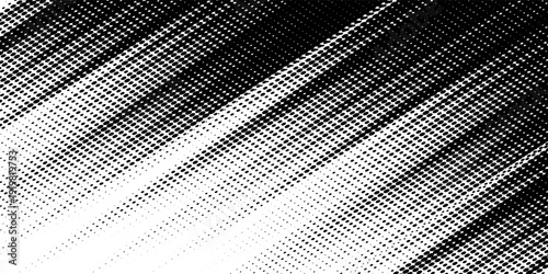 Grunge halftone gradient background. Faded grit noise texture. White and black sand wallpaper. Retro pixelated backdrop. Anime or manga style comic overlay.