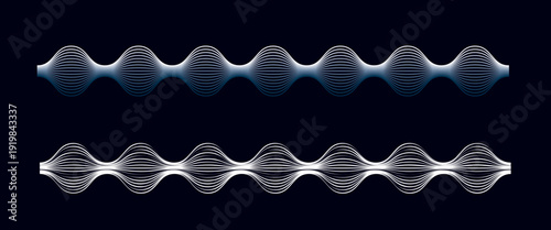 近代的なテクノロジーをイメージした黒背景のデジタルウェーブライン2