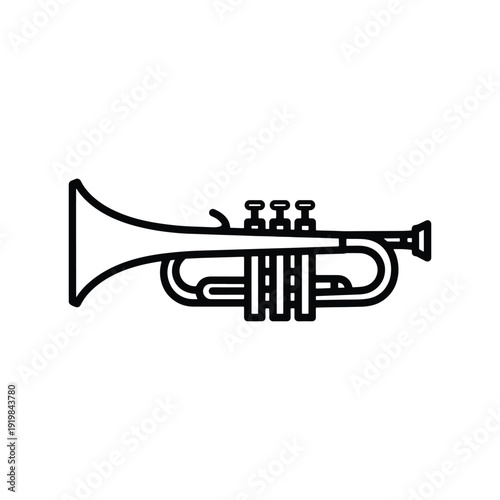 trumpet icon or logo isolated sign symbol vector illustration - high quality black style vector icons
