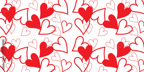 Creative concept for a Happy Valentine's Day card. Modern abstract art design with a heart shape. Template for celebrations, advertising, branding, banners, covers, labels, posters, and sales.